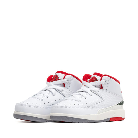 Jordan 2 Retro 'Italy' (TD) - White/Fire Red