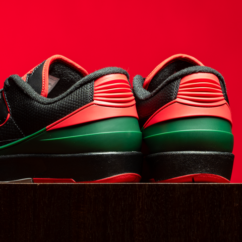 Jordans black sales red and green