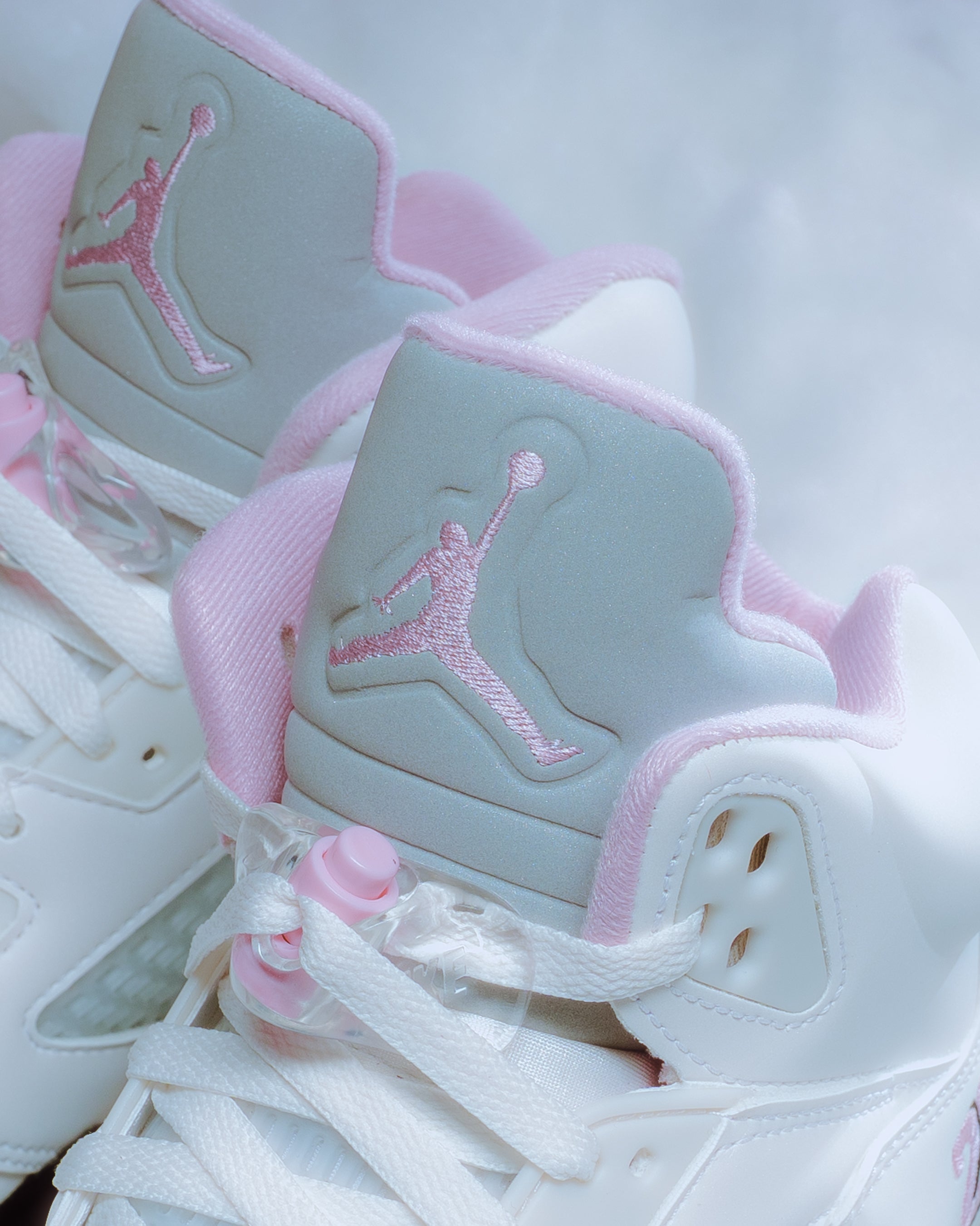 jordan retro 5 pink and grey