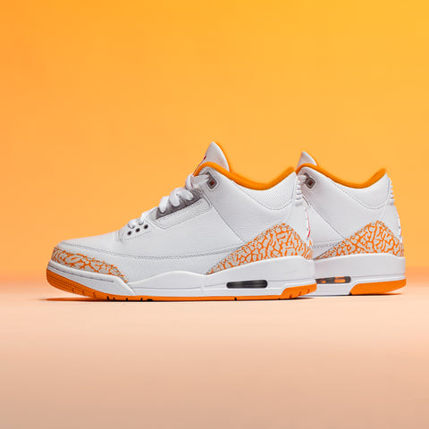 Women's Air Jordan 3 Retro 'Orange Citrus' - White/Multi