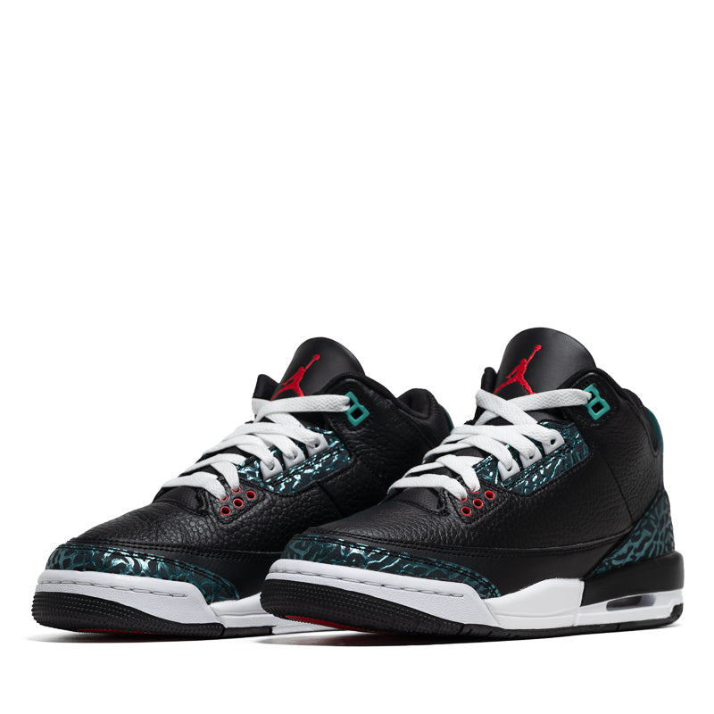 Black and red jordan fashion 3