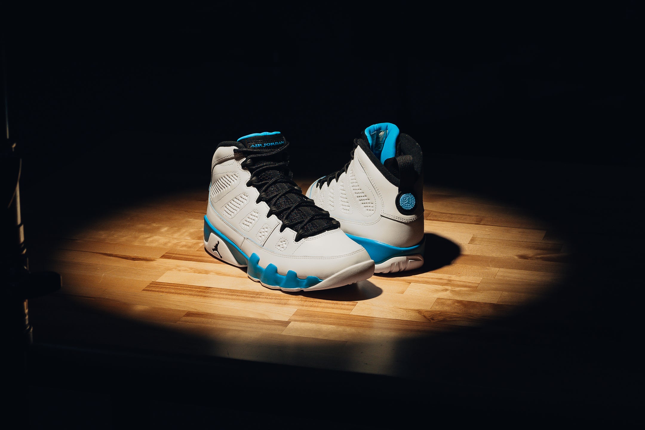 Blue and white 9s on sale