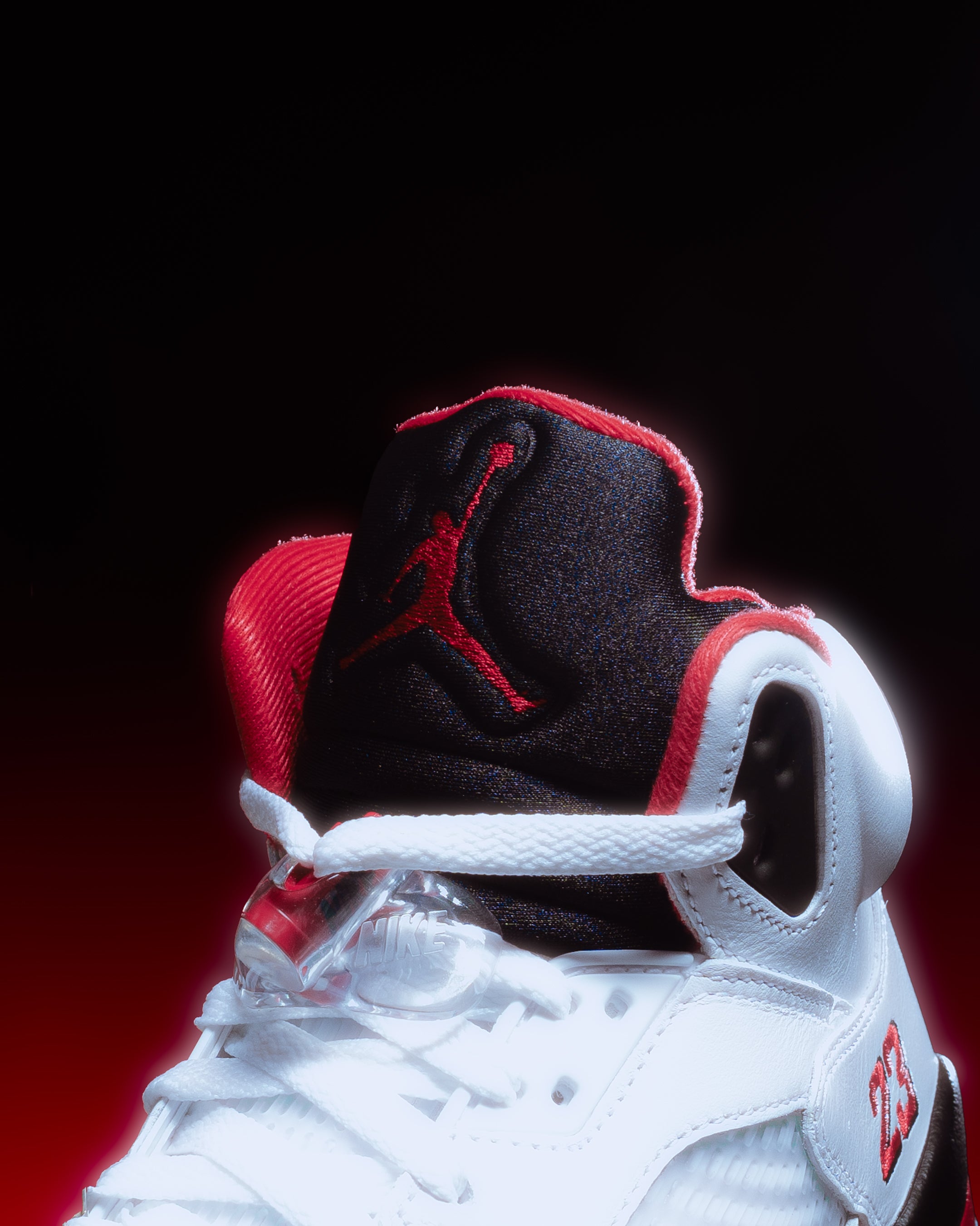 jordan 5 fire red laces