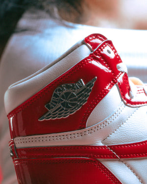 Women's Air Jordan 1 Retro High OG 'Nails & Grails' - University Red/Metallic Silver