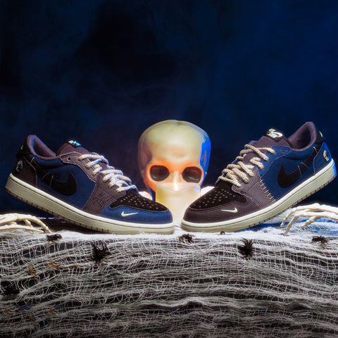 Zion Williamson x Air Jordan 1 Retro Low - Regency Purple/Vapor Green