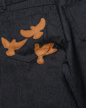 KidSuper Stripe Dove Denim Pants - Dark Blue
