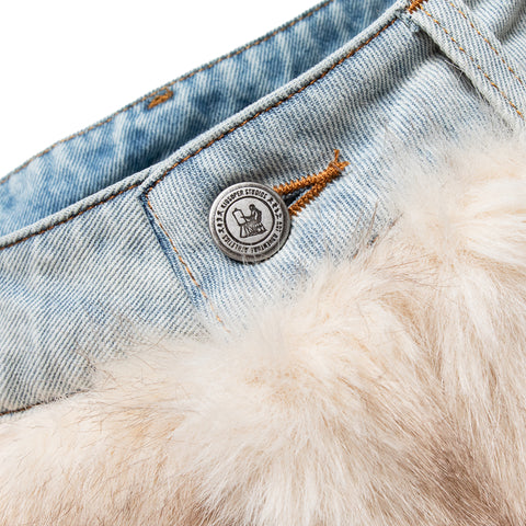 KidSuper Fur Shorts - Cream