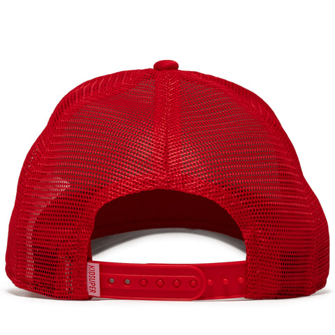 KidSuper Puff Print Trucker Hat - Red