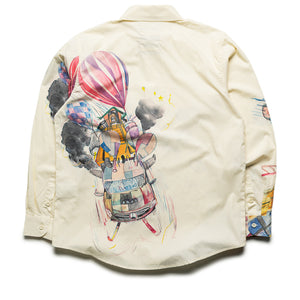 KidSuper Slingshot Button Up - White