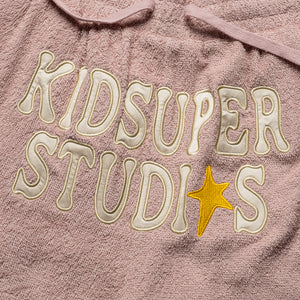 KidSuper Terrycloth Stars Shorts- Pastel Pink