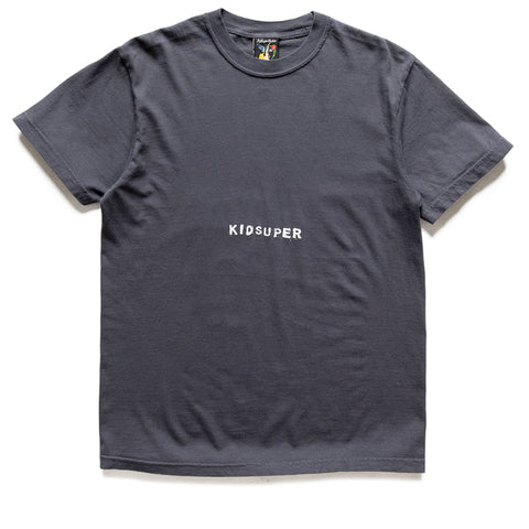 KidSuper Low Center Mini Logo Tee - Washed Black