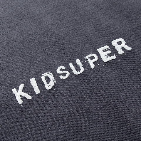 KidSuper Low Center Mini Logo Tee - Washed Black