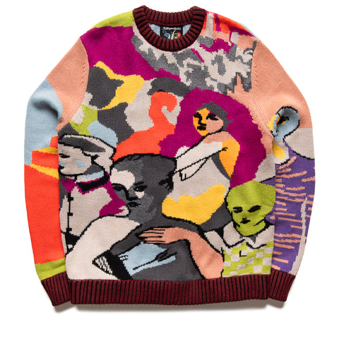 KidSuper Two Step Hand Embroidered Sweater - Multi