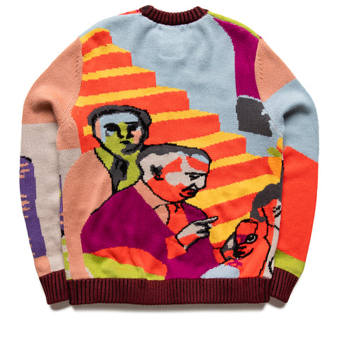 KidSuper Two Step Hand Embroidered Sweater - Multi