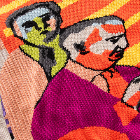 KidSuper Two Step Hand Embroidered Sweater - Multi