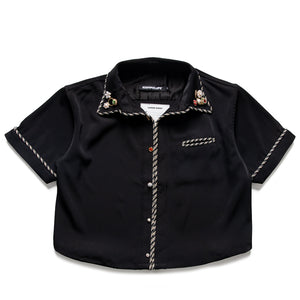 Kody Phillips Embellished Lasso Shirt- Black