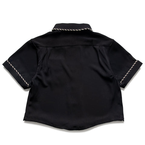 Kody Phillips Embellished Lasso Shirt- Black