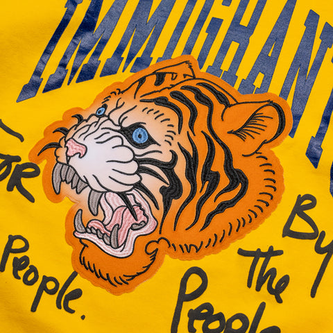 Kids of Immigrants Tiger Sweater - Gold