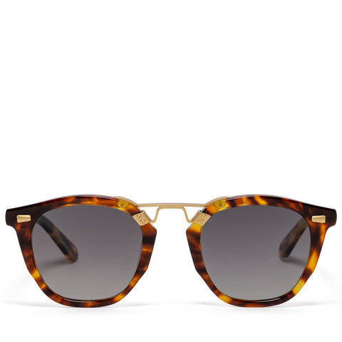 Krewe Beau II Sunglasses - Kyoto Tortoise 18K Polarized