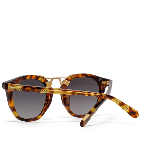 Krewe Beau II Sunglasses - Kyoto Tortoise 18K Polarized