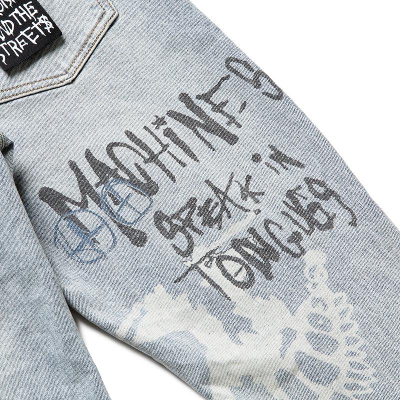 Ksubi Van Winkle Graffiti Denim Pant - Rogue Blue – Sneaker Politics