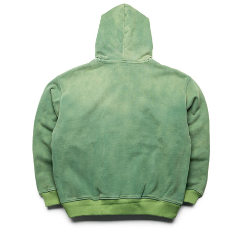 KidSuper Face Washed Zip Hoodie - Green