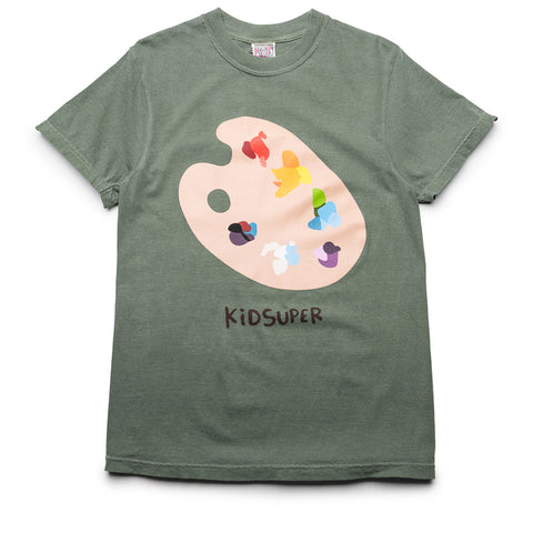 KidSuper Paint Palette Tee - Olive