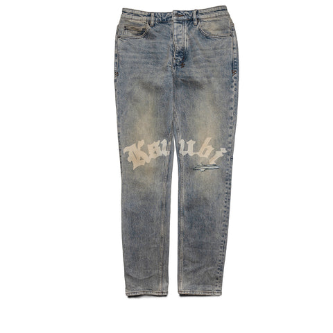 Ksubi Chitch Stature Blue Trashed Idols Denim - Blue