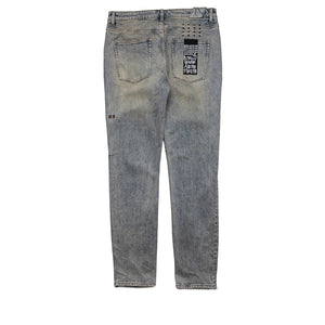 Ksubi Chitch Stature Trashed Idols Denim Pant - Indigo