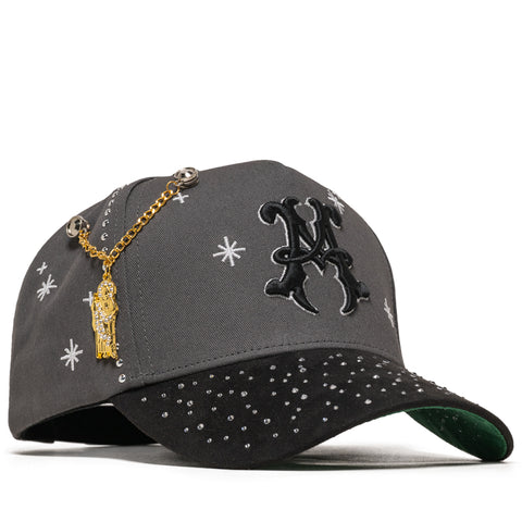 Lifted Anchors Grey Diamond Snapback - Grey/Black