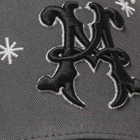 Lifted Anchors Grey Diamond Snapback - Grey/Black