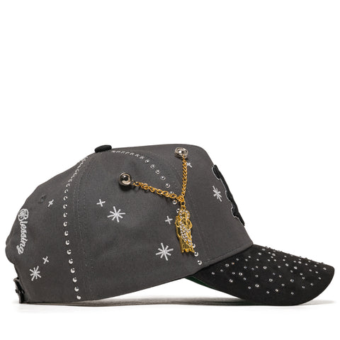 Lifted Anchors Grey Diamond Snapback - Grey/Black