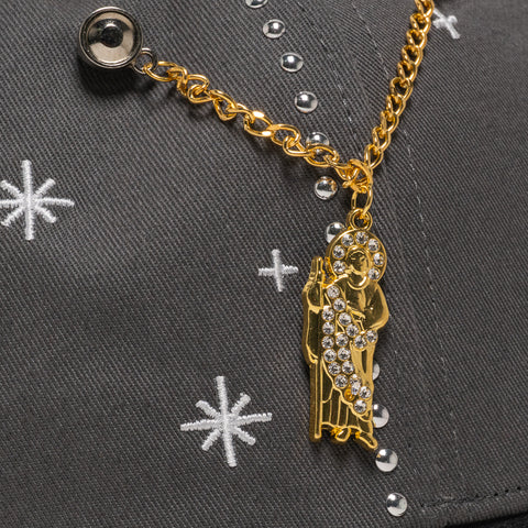 Lifted Anchors Grey Diamond Snapback - Grey/Black