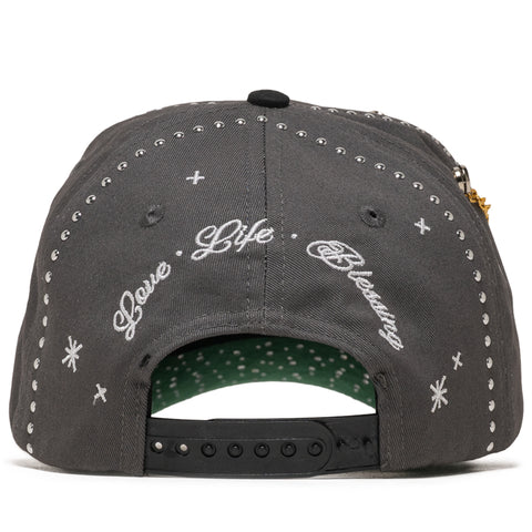 Lifted Anchors Grey Diamond Snapback - Grey/Black