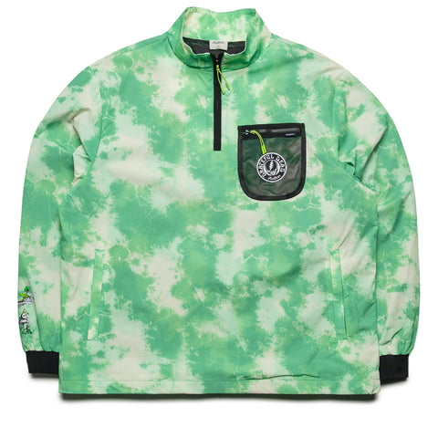 Malbon Golf x Grateful Dead Cascade Windshirt - Green Tie Dye