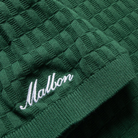 Malbon Golf Crest Knit Polo - Myrtle