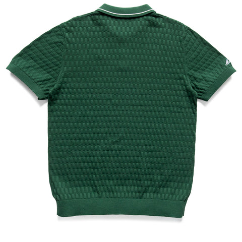 Malbon Golf Crest Knit Polo - Myrtle