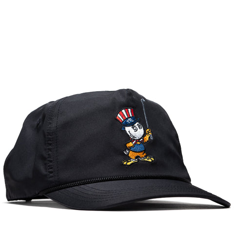 Malbon Golf Eagle Buckets Nylon Rope Hat - Black