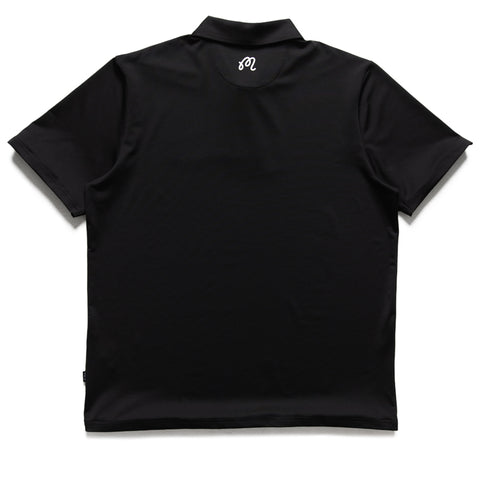 Malbon Golf Evergreen Performance Pique Polo - Black