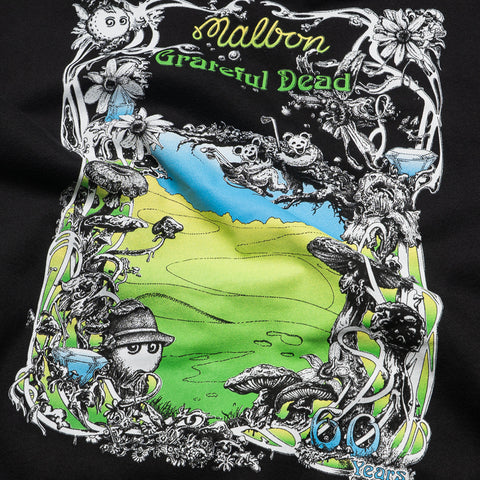 Malbon Golf x Grateful Dead Fesque Hoodie - Black