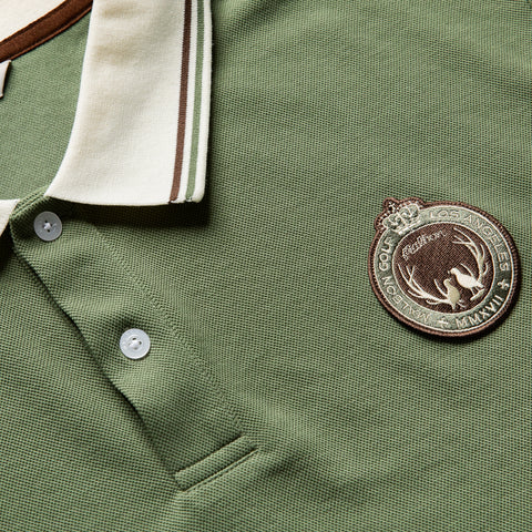 Malbon Golf Fairway Oakwood Polo - Olivine