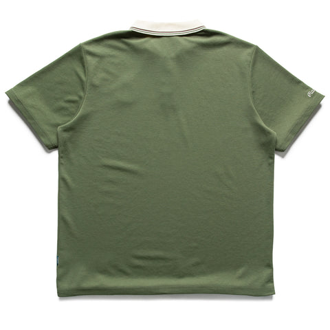 Malbon Golf Fairway Oakwood Polo - Olivine