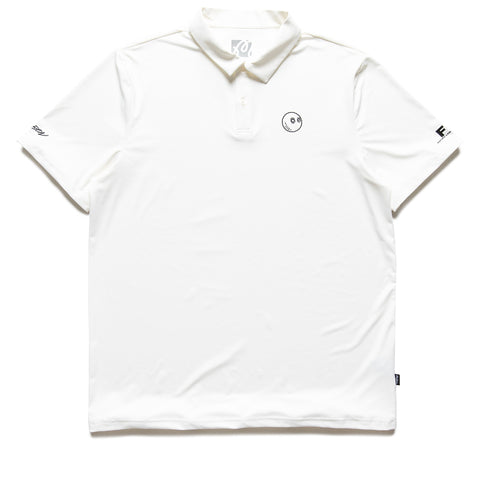 Futura Laboratories x Malbon Golf Poly Performance Polo - White