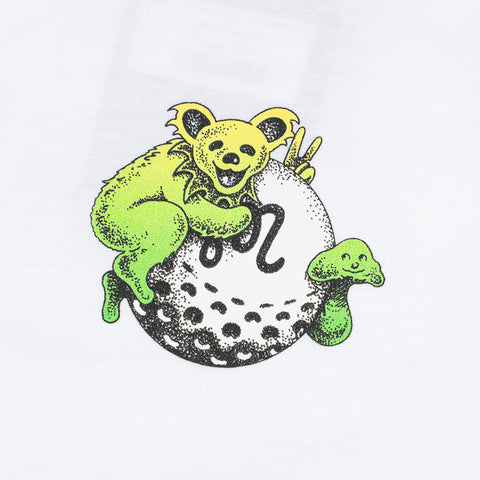 Malbon Golf x Grateful Dead Gorse L/S Tee - White