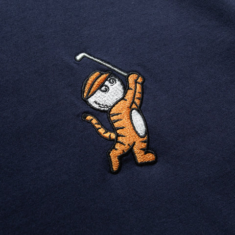 Malbon Golf Tiger Buckets Tee - Navy