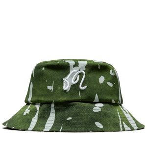 Malbon Golf Inkwash Bucket Hat - Olive Inkwash