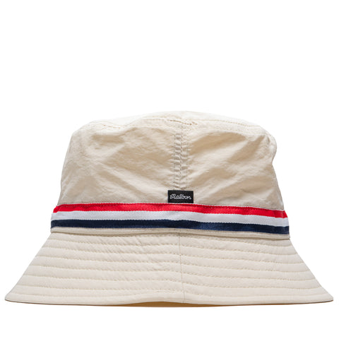 Malbon Golf In Golf We Trust Nylon Bucket Hat - Natural