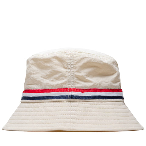Malbon Golf In Golf We Trust Nylon Bucket Hat - Natural