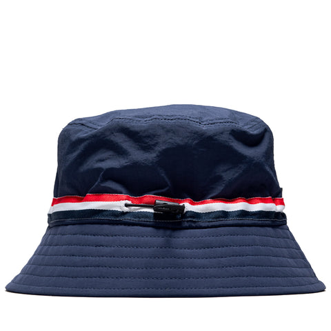 Malbon Golf In Golf We Trust Nylon Bucket Hat - Navy