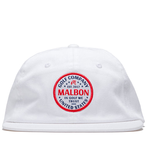 Malbon Golf In Golf We Trust Painters Hat - White